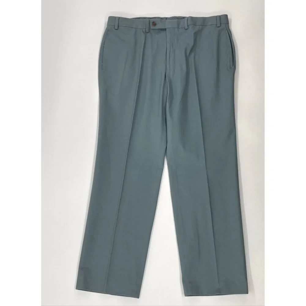 Lauren Ralph Lauren Pants Mens 38x30 Blue Chino Flat Front Straight Khakis NEW - Picture 4 of 5
